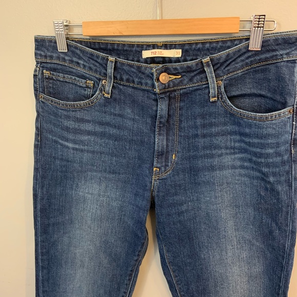 Levi’s ⭐️ LIKE NEW ⭐️ Levis 712 Slim Jeans Size 31 - Picture 2 of 9